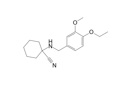 Cyclohexanecarbonitrile, 1-[[(4-ethoxy-3-methoxyphenyl)methyl]amino]-