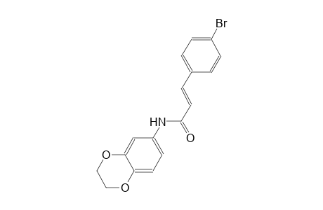 (2E)-3-(4-bromophenyl)-N-(2,3-dihydro-1,4-benzodioxin-6-yl)-2-propenamide