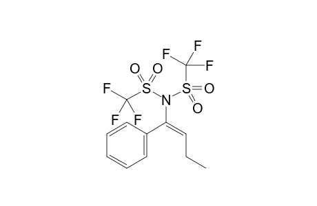 (E)-1,1,1-Trifluoro-N-(1-phenylbut-1-en-1-yl)-N-((trifluoromethyl)sulfonyl)methanesulfonamide