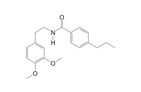 3,4-Dimethoxyphenethylamine 4-propylbenzoyl