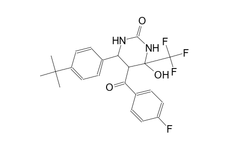 2(1H)-pyrimidinone, 6-[4-(1,1-dimethylethyl)phenyl]-5-(4-fluorobenzoyl)tetrahydro-4-hydroxy-4-(trifluoromethyl)-