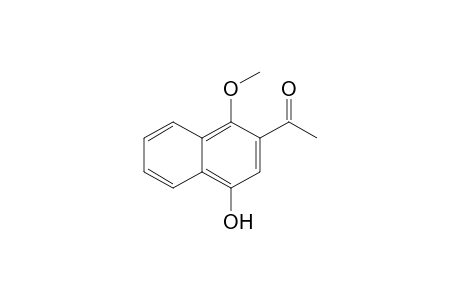 1-(1-Methoxy-4-oxidanyl-naphthalen-2-yl)ethanone