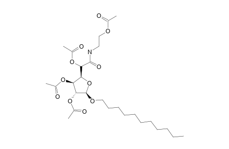 UNDECYL-2,3,5-TRI-O-ACETYL-N-(2-ACETOXYETHYL)-BETA-D-GLUCOFURANOSIDURONAMIDE