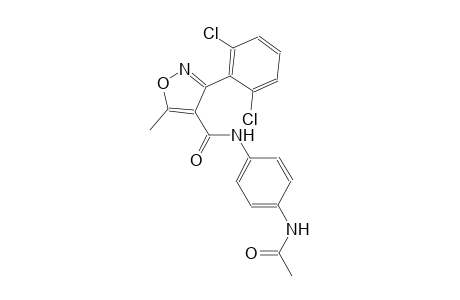 N-[4-(acetylamino)phenyl]-3-(2,6-dichlorophenyl)-5-methyl-4-isoxazolecarboxamide