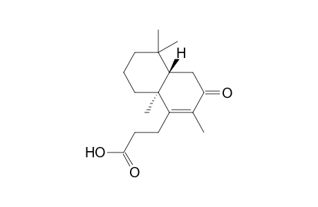 7-Oxo-14,15,16-tris-nor-labd-8-en-13-oic Acid