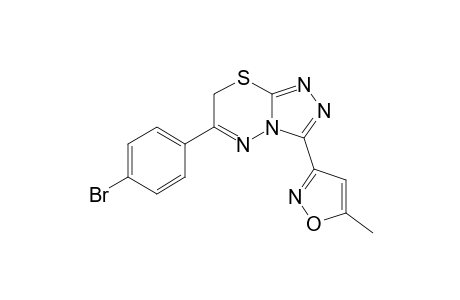 3-[6-(4-bromophenyl)-7H-[1,2,4]triazolo[3,4-b][1,3,4]thiadiazin-3-yl]-5-methyl-1,2-oxazole