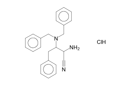 PENTANOIC ACID NITRIEL, 2-AMINO-3-(DIBENZYLAMINO)-, HYDROCHLORIDE