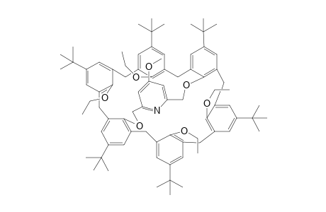 5,11,17,23,29,35-Hexa(t-butyl)-37,38,40,41-tetraethoxy-39,42-[(2',6'-(4"-methoxypyridine)diyl)-bis(methyleneoxy)]calix[6]arene