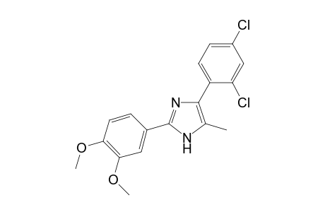 4-(2,4-dichlorophenyl)-2-(3,4-dimethoxyphenyl)-5-methylimidazole