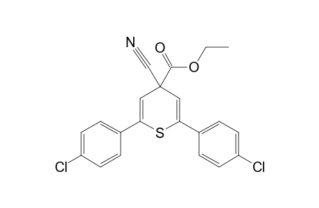 2,6-DI-(4-CHLOROPHENYL)-4-CYANO-4-ETHOXYCARBONYL-4H-THIOPYRAN