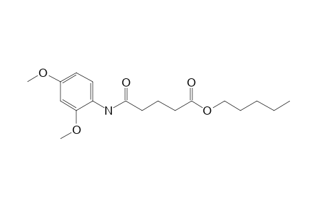 Glutaric acid, monoamide, N-(2,4-dimethoxyphenyl)-, pentyl ester