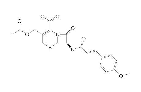7-BETA-(4-METHOXYCINNAMOYL)-AMINO-3-ACETOXYMETHYL-CEPHALOSPORINE