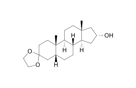 3,3-ethylenedioxy-5.beta.-androstan-16.alpha.-ol