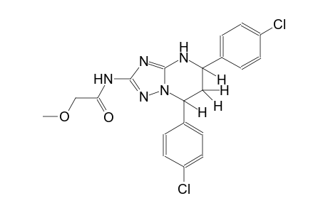 N-[5,7-bis(4-chlorophenyl)-4,5,6,7-tetrahydro[1,2,4]triazolo[1,5-a]pyrimidin-2-yl]-2-methoxyacetamide