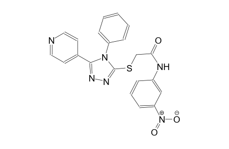 N-(3-nitrophenyl)-2-{[4-phenyl-5-(4-pyridinyl)-4H-1,2,4-triazol-3-yl]sulfanyl}acetamide