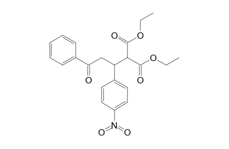 1,1-BIS-(CARBETHOXY)-2-(4-NITROPHENYL)-4-PHENYL-4-OXOBUTANE