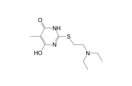 4(3H)-Pyrimidinone, 2-[[2-(diethylamino)ethyl]thio]-6-hydroxy-5-methyl-
