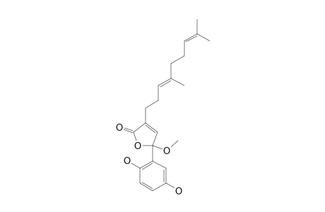 FORNICIN_B;3-(4,8-DIMETHYL-3,7-NONADIENY)-5-(2,5-DIHYDROXYPHENYL)-5-METHOXY-2-(5-H)-FURANONE