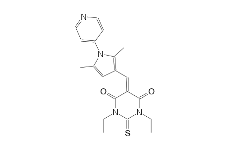 5-{[2,5-dimethyl-1-(4-pyridinyl)-1H-pyrrol-3-yl]methylene}-1,3-diethyl-2-thioxodihydro-4,6(1H,5H)-pyrimidinedione