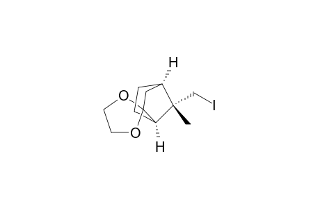 Spiro[bicyclo[2.2.1]heptane-2,2'-[1,3]dioxolane], 7-(iodomethyl)-7-methyl-, (1.alpha.,4.alpha.,7S*)-(.+-.)-