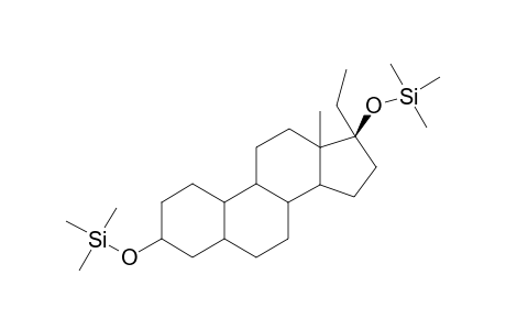 19-Nor-pregnane-3,17-diol - bis(trimethylsilyl) derivative