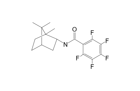 Bornylamine, N-pentafluorobenzoyl