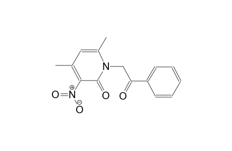 4,6-dimethyl-3-nitro-1-(2-oxo-2-phenylethyl)-2(1H)-pyridinone