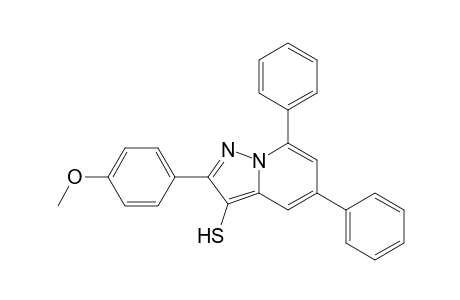 Pyrazolo[1,5-a]pyridine-3-thiol, 2-(4-methoxyphenyl)-5,7-diphenyl-