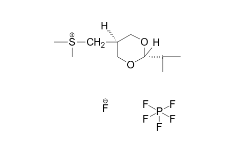 trans-DIMETHYL[(2-ISOPROPYL-m-DIOXAN-5-YL)METHYL]SULFONIUMHEXAFLUOROPHOSPHATE(1-)