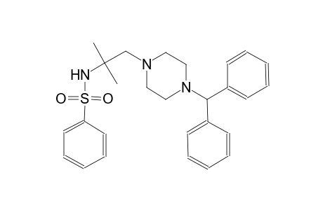 benzenesulfonamide, N-[2-[4-(diphenylmethyl)-1-piperazinyl]-1,1-dimethylethyl]-