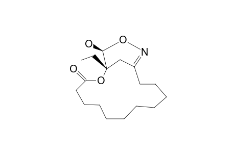 (+/-)-1-ETHYL-17-HYDROXY-2,16-DIOXA-15-AZABICYCLO-[12.3.1]-OCTADEC-14-EN-3-ONE