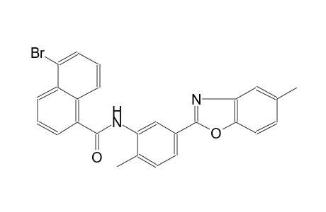 5-bromo-N-[2-methyl-5-(5-methyl-1,3-benzoxazol-2-yl)phenyl]-1-naphthamide