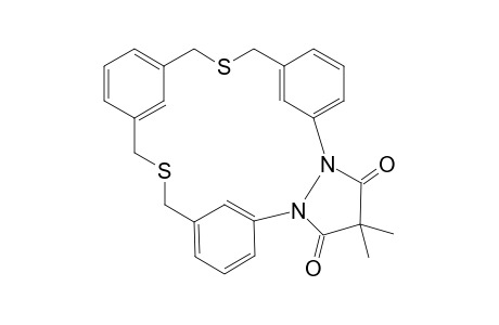 N,N'-(dimethylmalonyl)-2,11-dithia-19,20-diaza-[3.3.2[(1,3)(1,3)(1,3)cyclophane