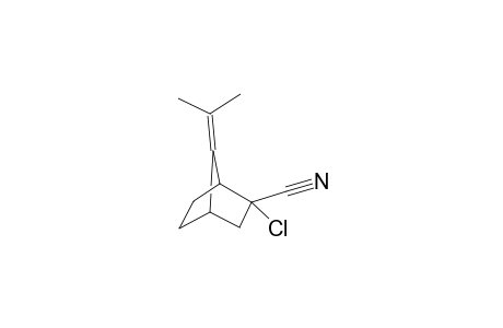 endo-2-Chloro-7-isopropylidenebicyclo[2.2.1]heptane-exo-2-carbonitrile and exo-2-chloro-7-isopropylidene-bicyclo[2.2.1]heptane-endo-2-carbonitrile