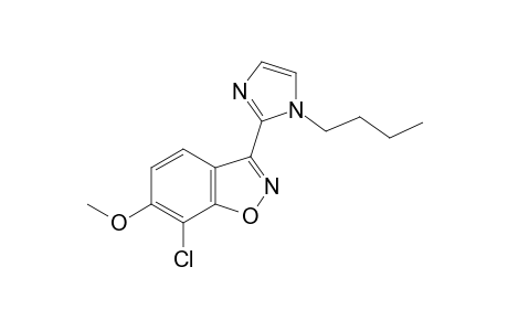 3-(1-butylimidazol-2-yl)-7-chloro-6-methoxy-indoxazene