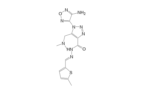1-(4-amino-1,2,5-oxadiazol-3-yl)-5-[(dimethylamino)methyl]-N'-[(E)-(5-methyl-2-thienyl)methylidene]-1H-1,2,3-triazole-4-carbohydrazide
