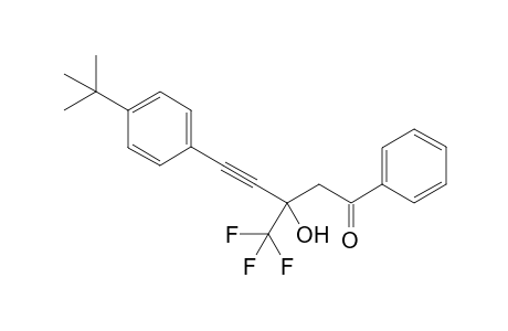 5-(4-tert-Butylphenyl)-3-hydroxy-1-phenyl-3-(trifluoromethyl)pent-4-yn-1-one