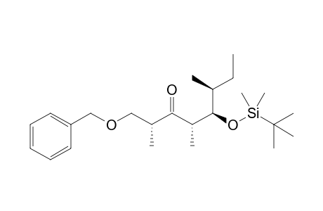 (2R,4S,5R,6S)-(-)1-Benzyloxy-5-tert-butyldimethylsilyloxy-2,4,6-trimethyloctan-3-one