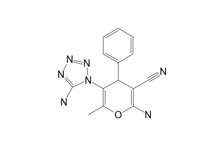 2-amino-5-(5-aminotetrazol-1-yl)-6-methyl-4-phenyl-4H-pyran-3-carbonitrile
