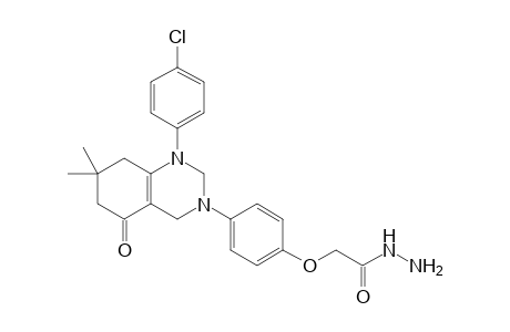 1-(4-Chlorophenyl)-7,7-dimethyl-3-[4-(hydrazinocarbonylmethoxy)phenyl]-5-oxo-1,2,3,4,5,6,7,8-octahydroquinazoline