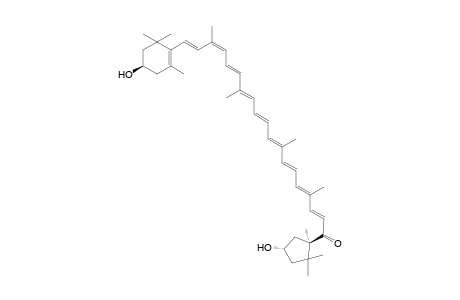 (2E,4E,6E,8E,10E,12E,14E,16Z,18E)-19-[(4R)-4-hydroxy-2,6,6-trimethyl-1-cyclohexenyl]-1-[(1R,4S)-4-hydroxy-1,2,2-trimethylcyclopentyl]-4,8,13,17-tetramethyl-1-nonadeca-2,4,6,8,10,12,14,16,18-nonaenone