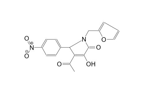Pyrrol-2(5H)-one, 4-acetyl-1-(2-furfuryl)-3-hydroxy-5-(4-nitrophenyl)-