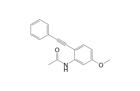 N-[5-Methoxy-2-(2-phenylethynyl)phenyl]ethanamide