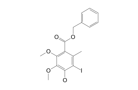 BENZYL-4-HYDROXY-5-IODO-2,3-DIMETHOXY-6-METHYLBENZOATE