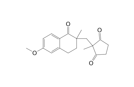 6-METHOXY-2-METHYL-2-[(1'-METHYL-2',5'-DIOXOCYCLOPENTYL)-METHYL]-3,4-DIHYDRONAPHTHALEN-1(2H)-ONE