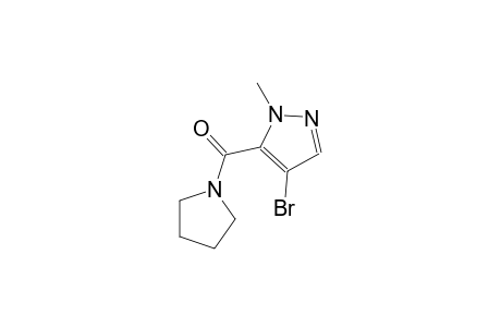 4-bromo-1-methyl-5-(1-pyrrolidinylcarbonyl)-1H-pyrazole