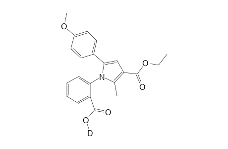 2-[3-(Ethoxycarbonyl)-5-(4-methoxyphenyl)-2-methyl-1H-pyrrol-1-yl]benzoic acid, monodeuterated