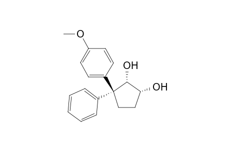 3-(4-Methoxyphenyl)-3-phenylcyclopentene-1,2-diol