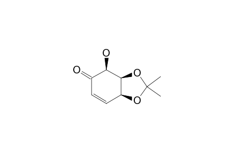 (4RS,5SR,6RS)-6-hydroxy-4,5-(isopropylidenedioxy)cyclohex-2-en-1-one