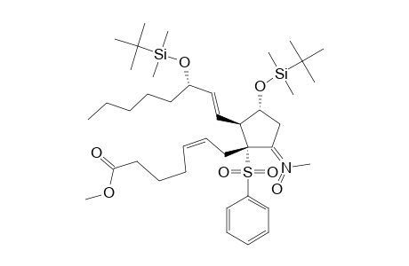 METHYL-(5Z,13E,8R,11R,12S,15S)-11,15-BIS-(TERT.-BUTYLDIMETHYLSILOXY)-9-(E-METHYLNITRONO)-8-(PHENYLSULFONYL)-5,13-PROSTADIENOATE